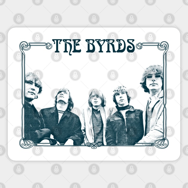 The Byrds  // Vintage Style Retro Fan Art Magnet by DankFutura